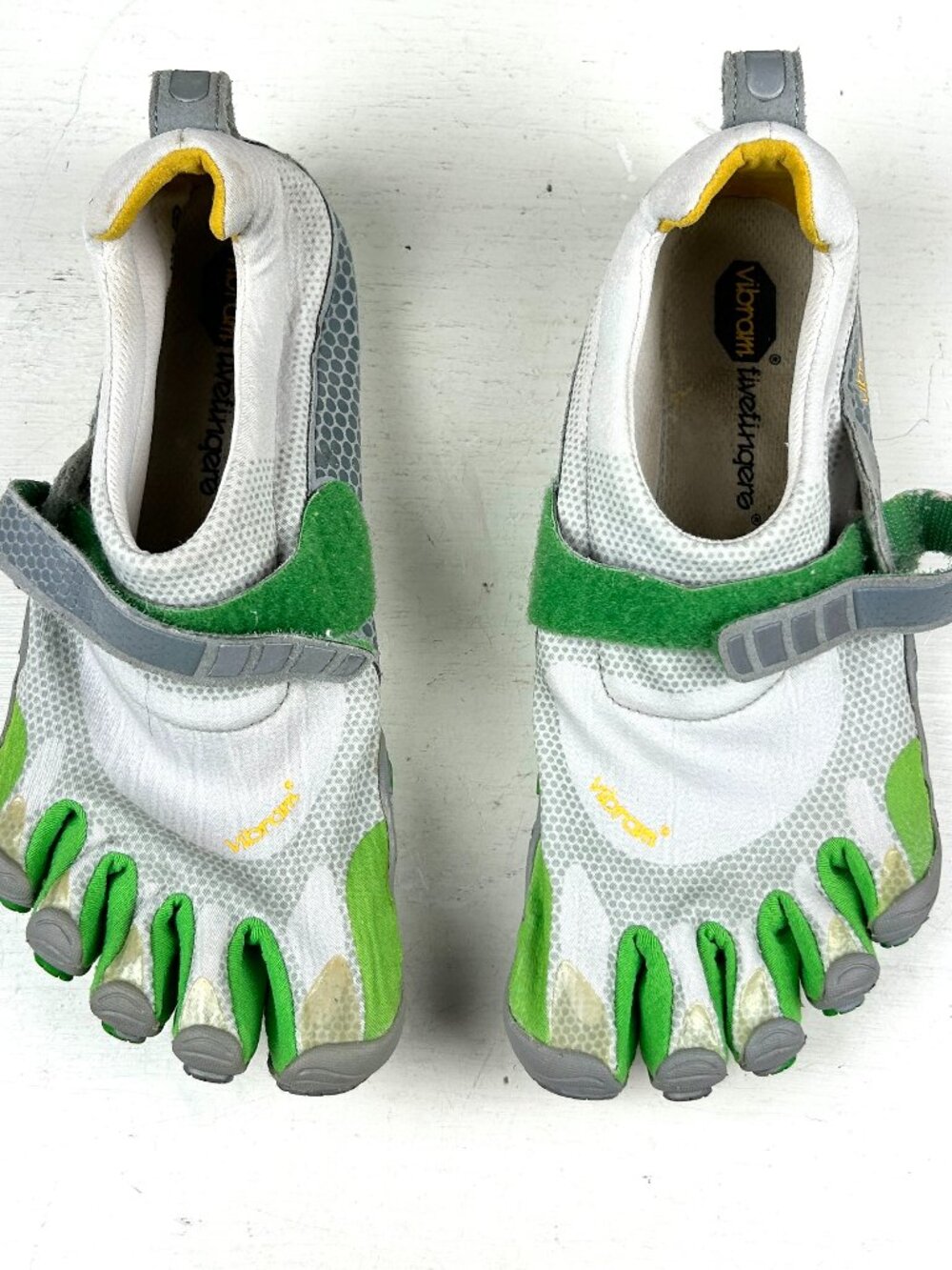 Vibram FiveFingers Bikila Barefoot Toe Shoes Women's EU 38 Green White W345